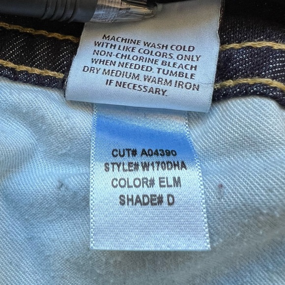 Hudson Jeans Signature Bootcut Flap Pocket Low Rise W170DHA Elm Dark Wash Sz 28 - Picture 11 of 11